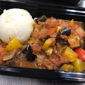 Frozen TV Dinner: Ratatouille with Mashed Potatoes