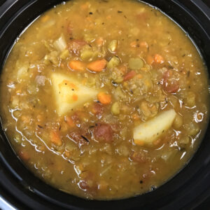 Frozen TV Dinner: Split Pea Soup